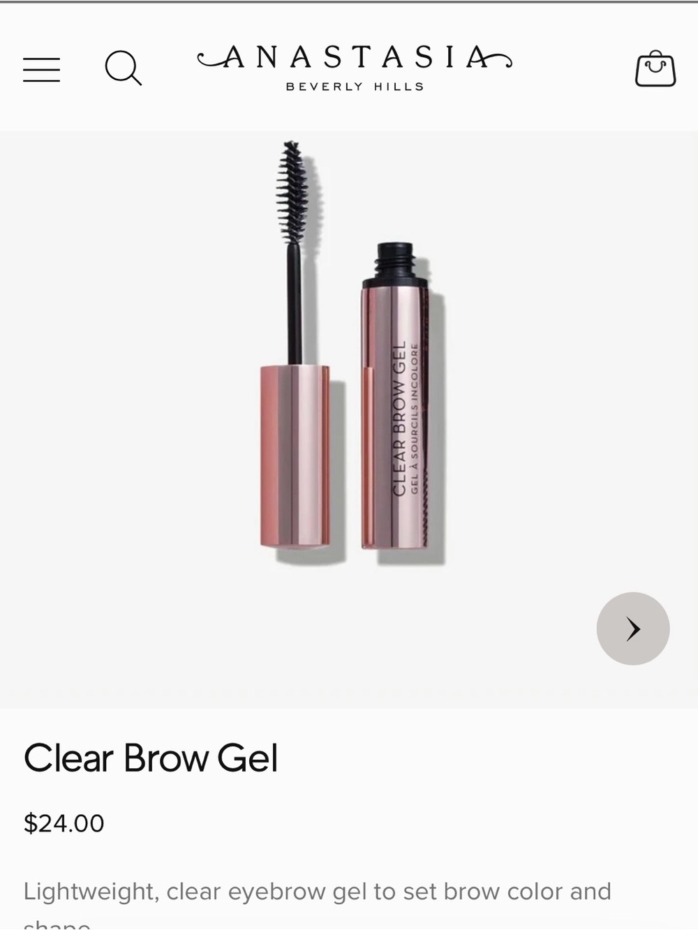 Anastasia Beverly Hills Clear Brow Gel in Clear